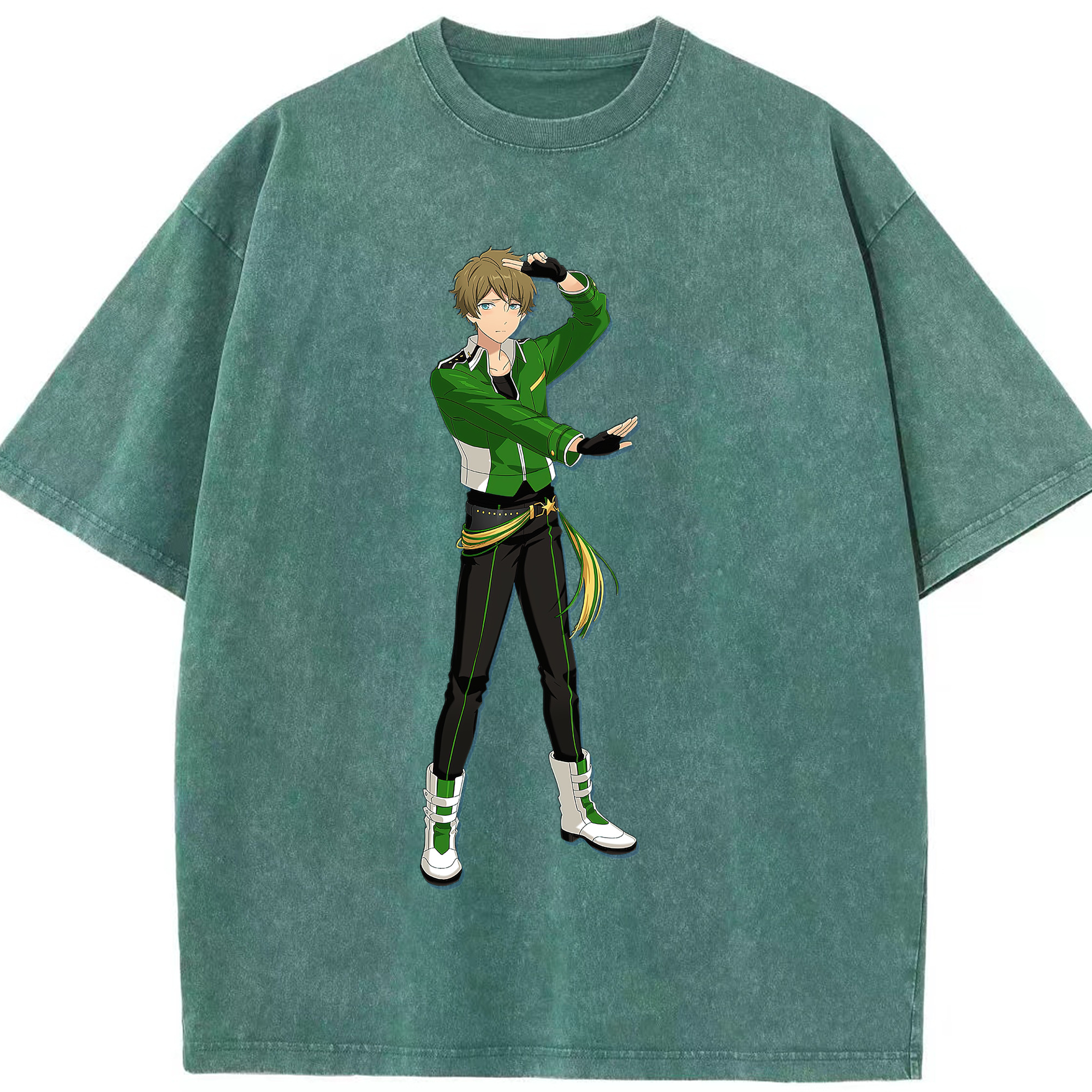 （画像用） あんさんぶるスターズ! Ensemble Stars 綿100% ヴィンテージ風 半袖Tシャツ（フロントプリント）